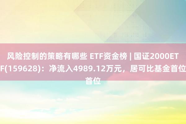 风险控制的策略有哪些 ETF资金榜 | 国证2000ETF(159628)：净流入4989.12万元，居可比基金首位