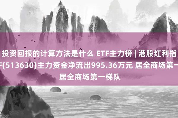 投资回报的计算方法是什么 ETF主力榜 | 港股红利指数ETF(513630)主力资金净流出995.36万元 居全商场第一梯队