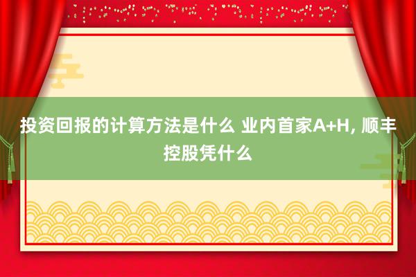 投资回报的计算方法是什么 业内首家A+H, 顺丰控股凭什么